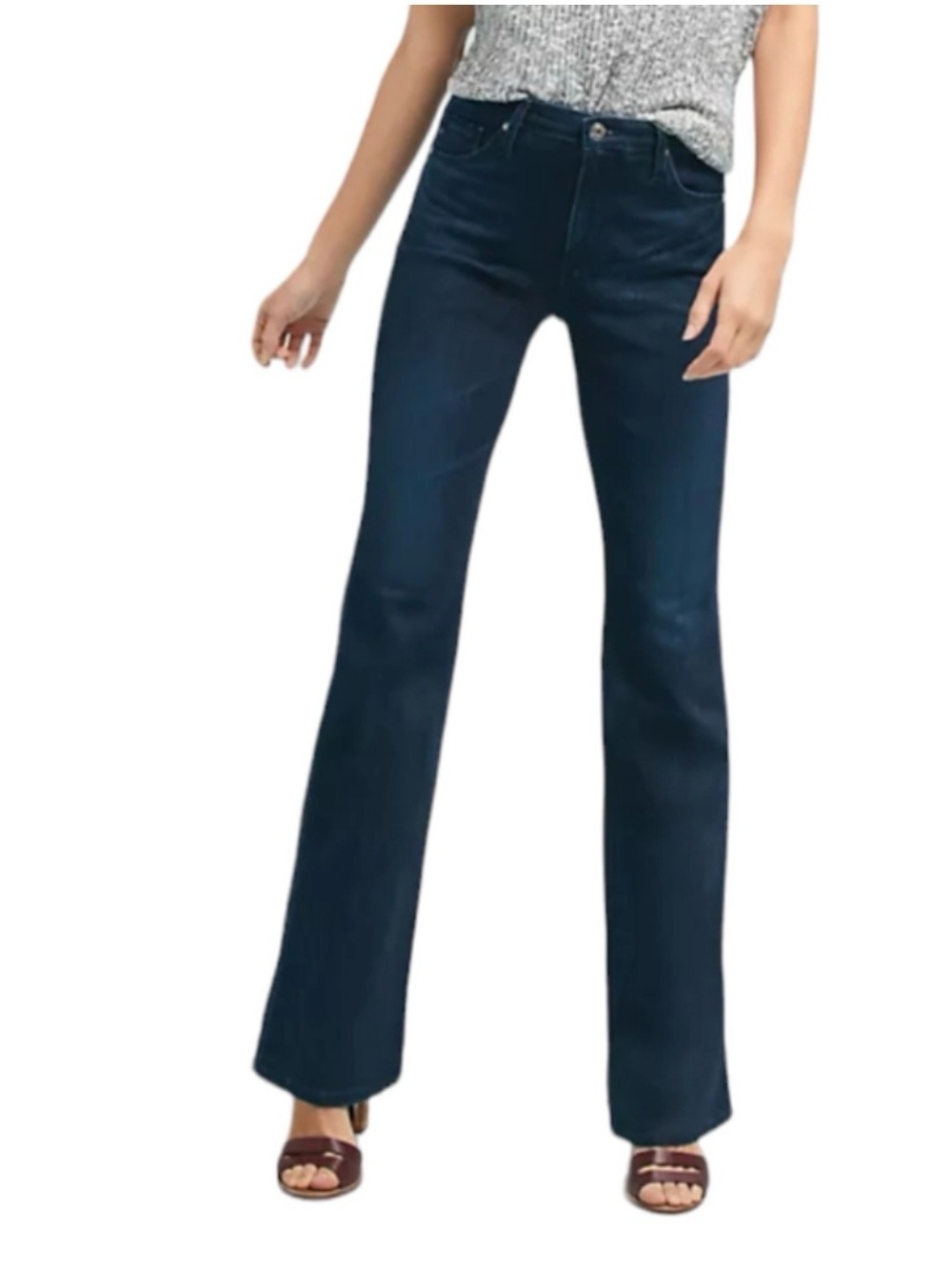 AG Adriano Goldschmied Dark Wash Mid Rise The Club Boot Cut Jeans 27